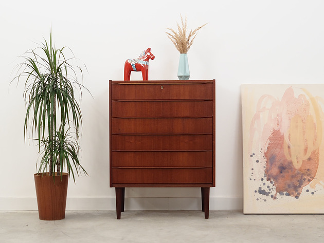 komody i szafki Komoda tekowa, lata 60, duński design, produkcja: Dania