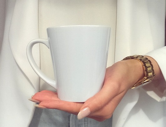 Kubek Latte z TWOIM TEKSTEM FarrowDesign