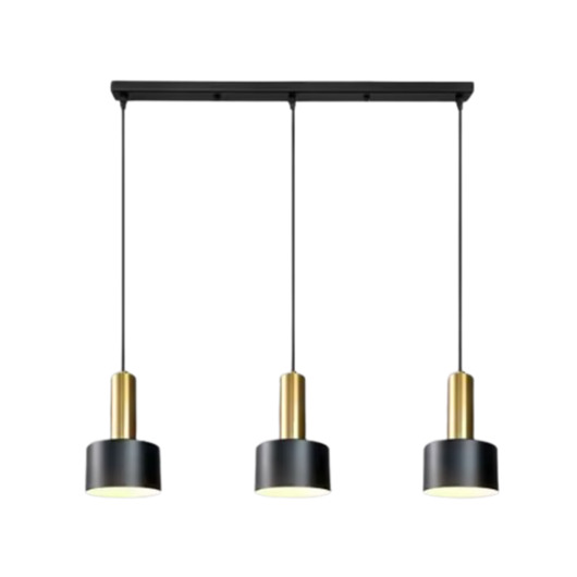 lampy wiszące Lampa wisząca zwis żyrandol lampa na sufit czarna LED E27