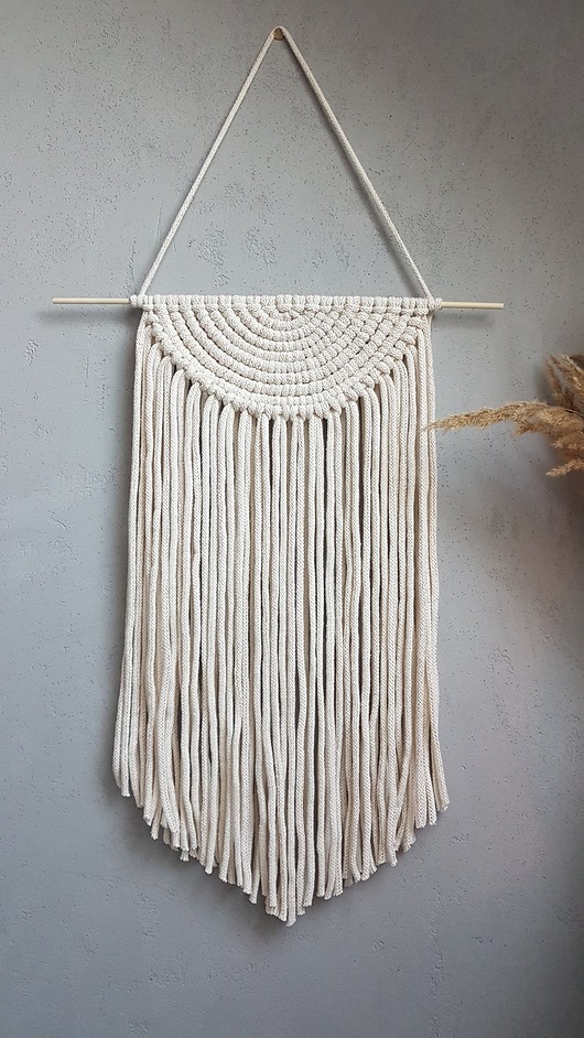 makramy Makrama Boho Sun - Golden Natural