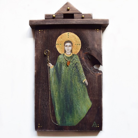 obrazy Anioł Yakshi III obraz malowany na desce