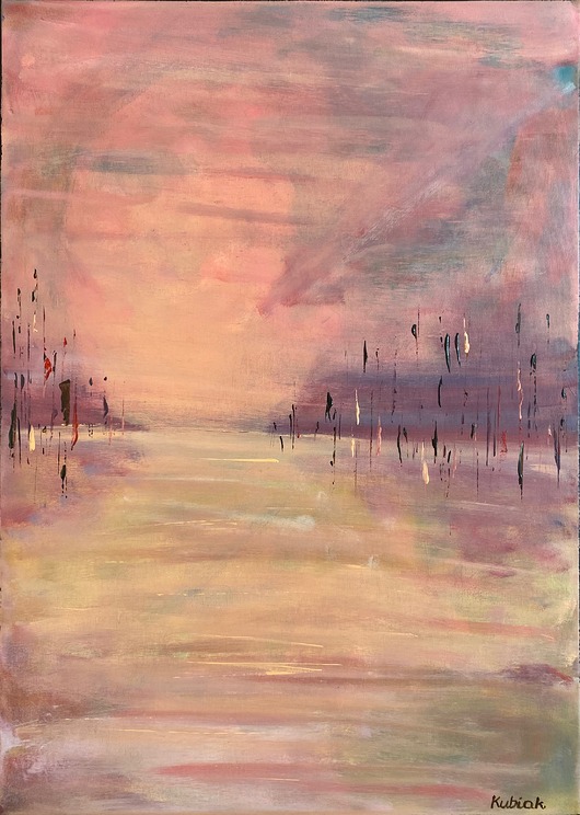 obrazy Ulotność / 50x70 cm obraz strukturalny oryginał Magda Kubiak