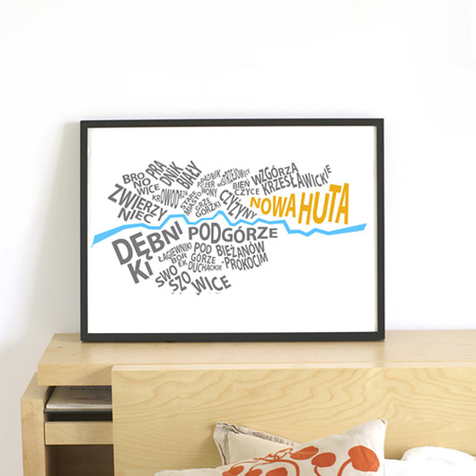 Plakat krakowski 70x50cm ONE MUG A DAY