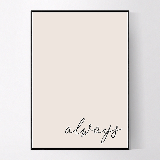 Plakat z napisem Always MUKKO