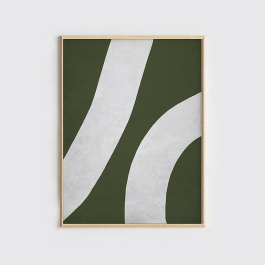 plakaty Plakat Abstrakcja Zielona No.2