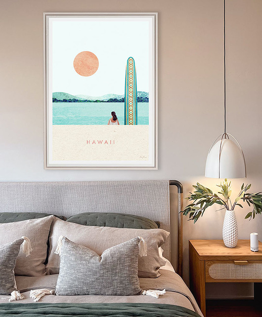 plakaty Hawaje - surfing - plakat 50x70 cm