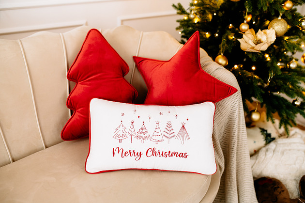 poduszki z napisami Świąteczna poduszka dekoracyjna, poduszka Merry Christmas