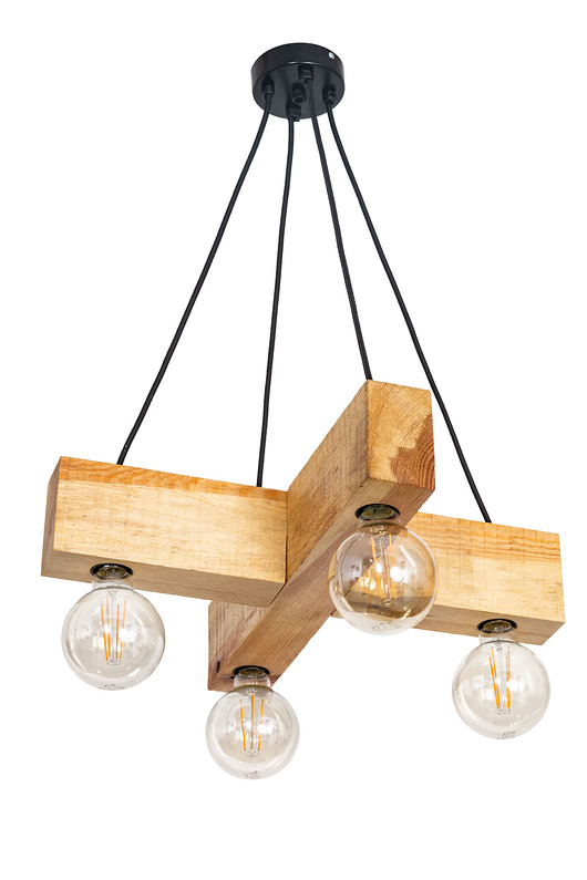 Lampa wisząca Dalwik loft drewno  Mabrillo