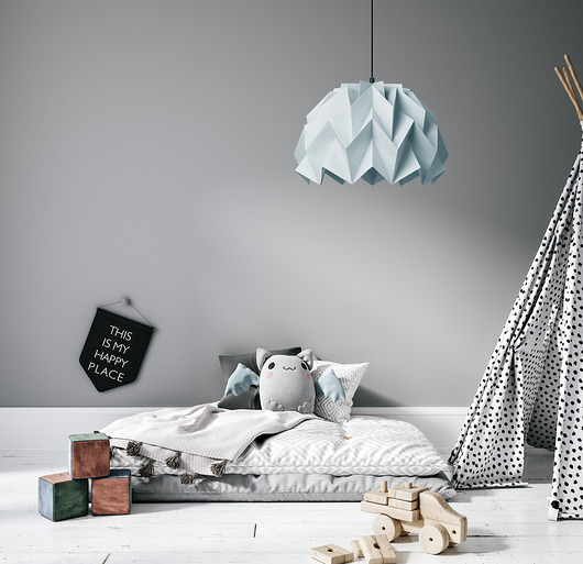 lampy wiszące Lampa wisząca origami ICEBERG L lazurowa