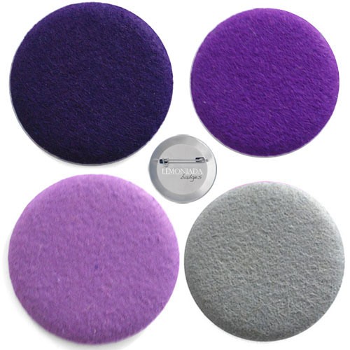 felt filoletowy set +szary na zamówienie pixelove