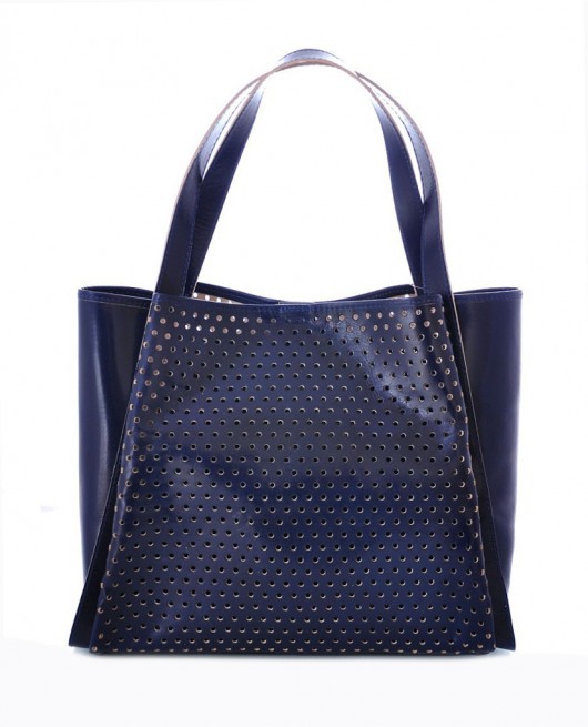 Torebka damska skóra naturalna Diana 10-01 Dark  Vera Bags