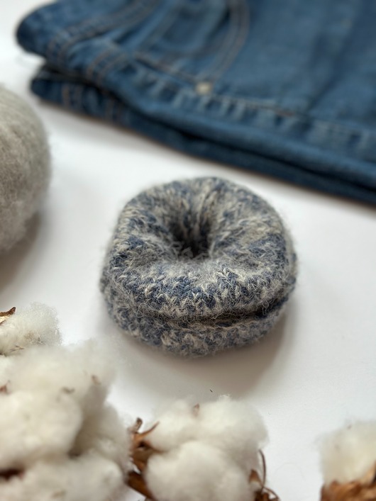 gumki do włosów Wełniana gumka do włosów typu scrunchie