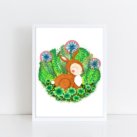 grafiki i ilustracje Króliczek