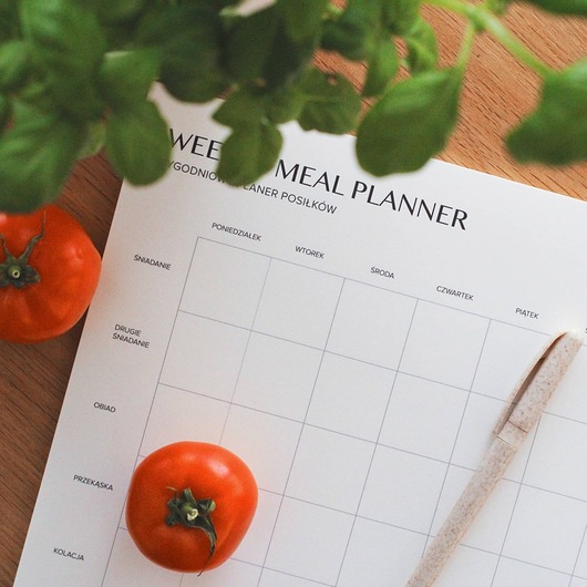 kalendarze i plannery Tygodniowy planner posiłków