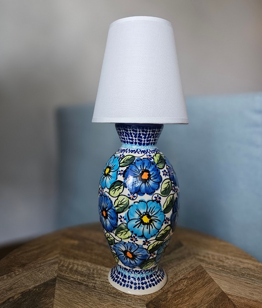 lampy stołowe Lampa ceramiczna Bolesławiec
