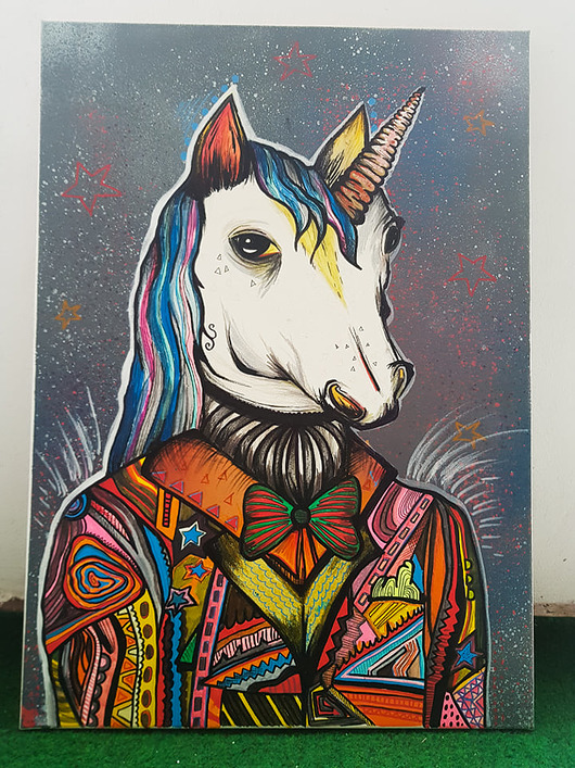 obrazy Unicorn a la Michael Jackson