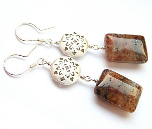 KOLCZYKI AMULET IMPRESJA