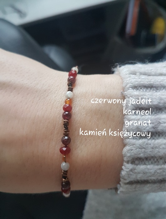 Amaretto - bransoletka z kamieniami Ili arte biju