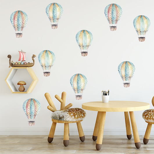 naklejki ścienne do pokoju dziecka Naklejki "CHŁOPIĘCY ŚWIAT - BALONY"