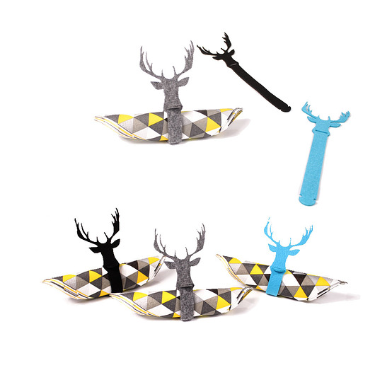Serwetnik filcowy Deer 6 szt. Filcocuda