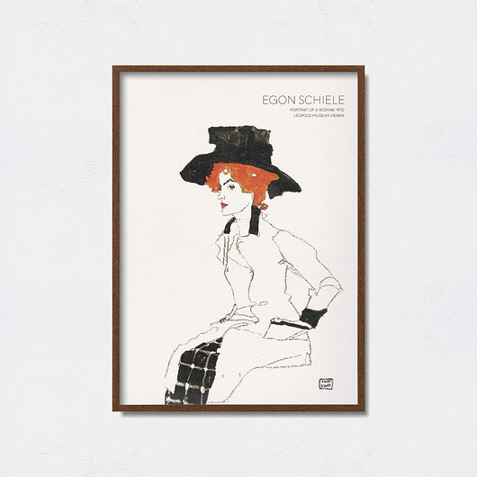 Egon Schiele plakat do wystawy Pas De LArt
