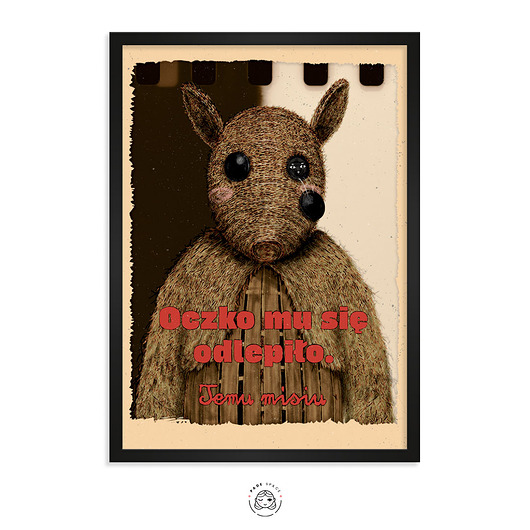 plakaty Plakat - Oczko (Miś)