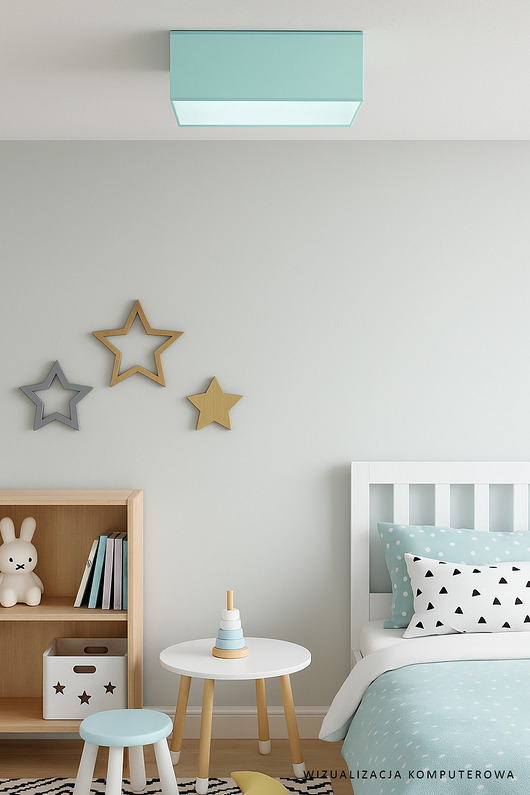 lampy do pokoju dziecka Fioletowa lampa sufitowa do pokoju dziecka ALABAMA KIDS