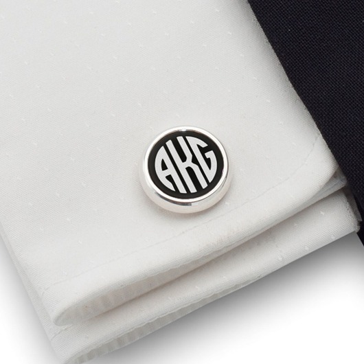Spinki do mankietów z monogramem ZaNa Design