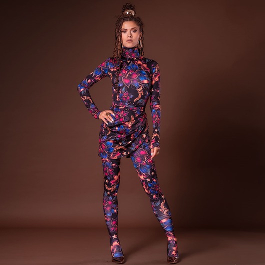 legginsy Legginstopy - Midnight Flower