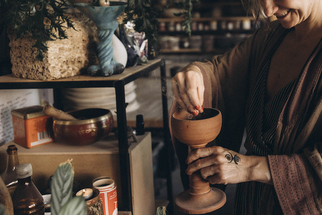 Podstawki pod kadzidełka Kadzielnica Domowa z Akcesoriami