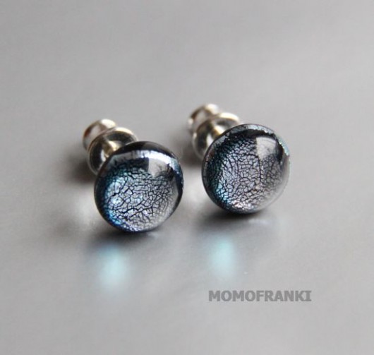 kolczyki szklane moons