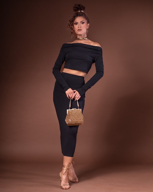 topy damskie Bluzka - Czarna Julietta