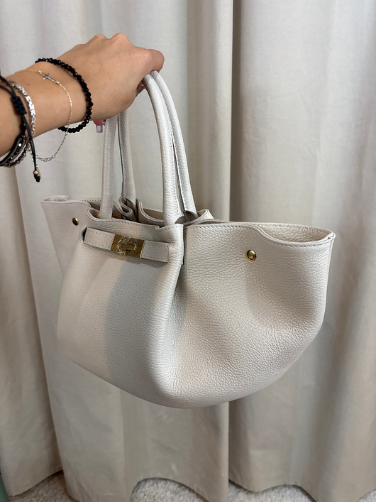 torby na ramię Skórzana torba Linda Beige