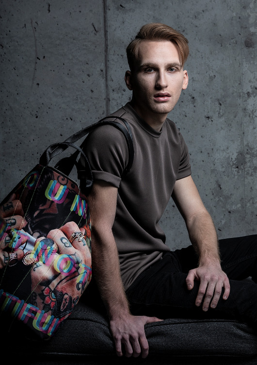 1258 art MIMA bag UNI & Szymon Kurpiewski print MIMAbags