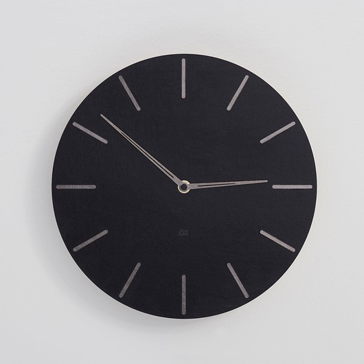 zegary Zegar ścienny czarny | nowoczesny zegar z drewna