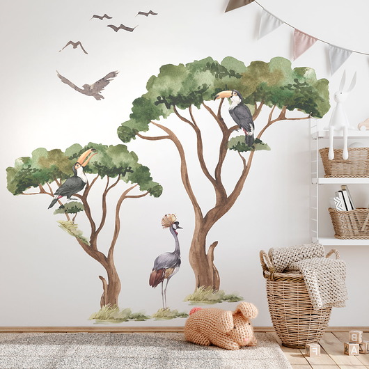 naklejki ścienne do pokoju dziecka Naklejki SAVANNA TREE