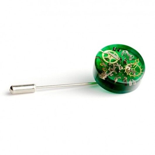 spinki do mankietów PIN - Mechanical Green