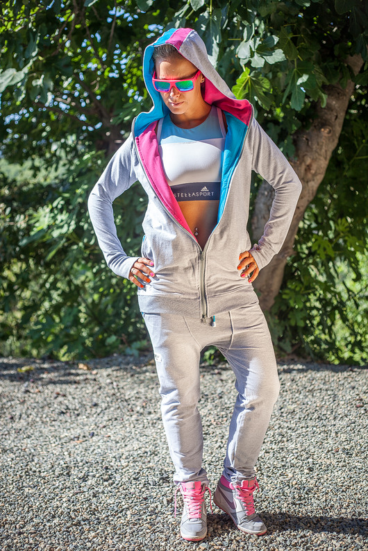 Hoodie-ni Pink'n'Blue taff.one