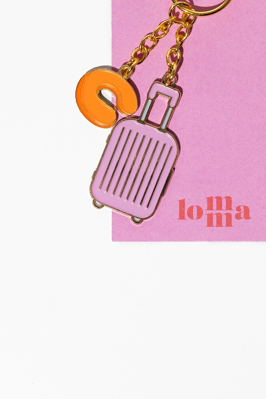 breloki Brelok Travelkey pink