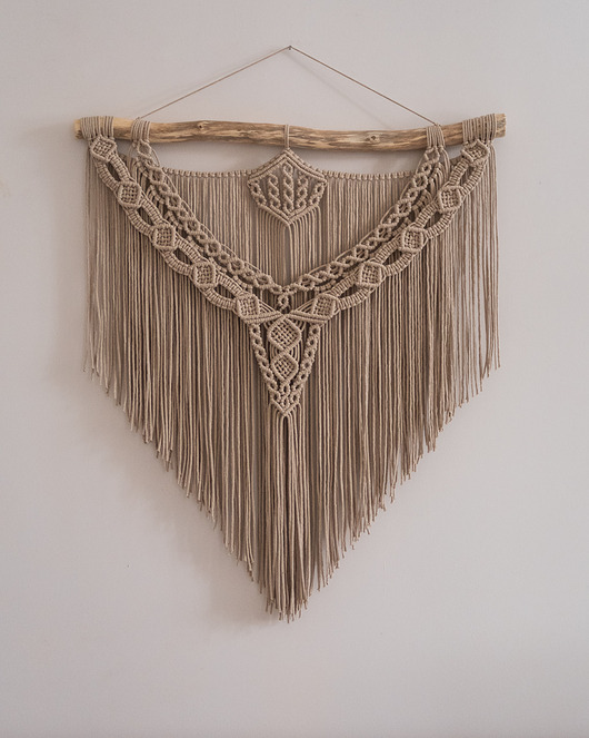 makramy Makrama Kasja M piaskowa