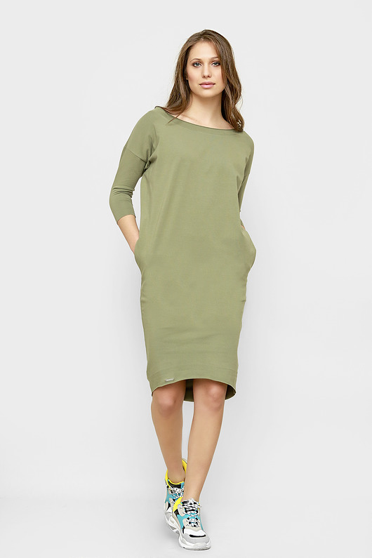 Sukienka oversize oliwkowa Ida Freeshion