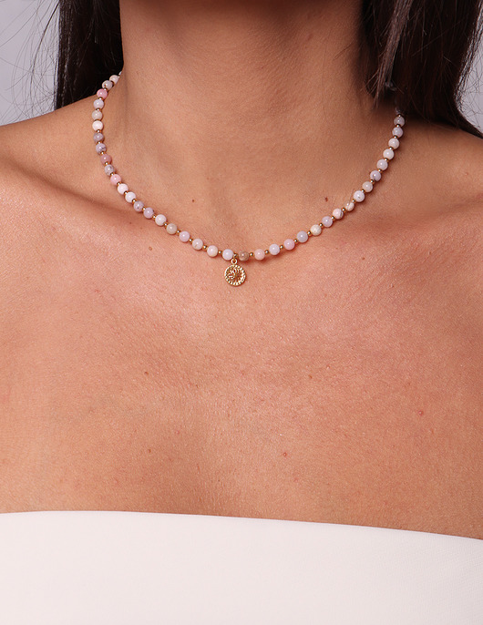 naszyjniki - inne Naszyjnik kamień opal z zawieszką