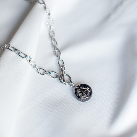 kolie Naszyjnik z rzęsek dmuchawca