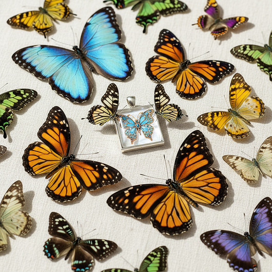 wisiory 6848 Motylkowa Magia: Subtelny Wisiorek, Który Zachwyca!