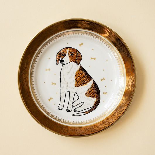 Ozdoby na ścianę Talerz - pies beagle