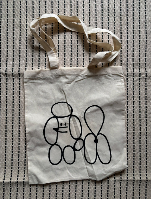 torby na ramię Ręcznie malowana torba płócienna tote bag Pudel