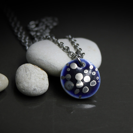 wisiory PEBBLE 14mm/stal chirurgiczna/UNIKAT