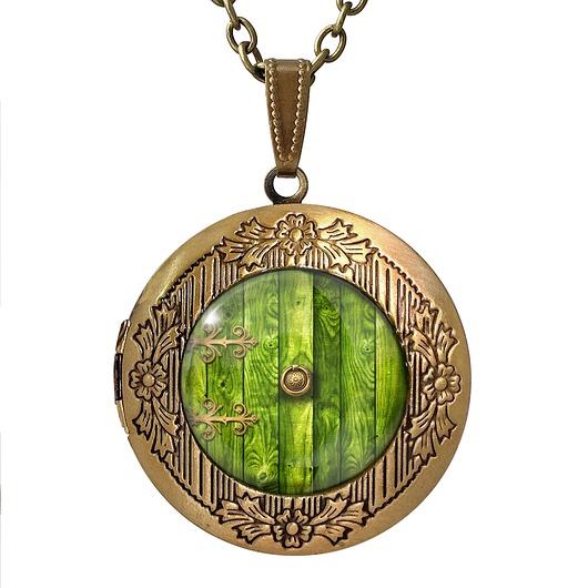wisiory Medalion otwierana chatka Hobbita - 0332
