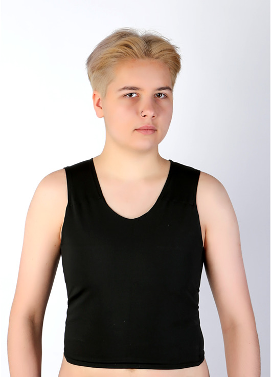 biustonosze damskie Binder top tank spłaszczający biust