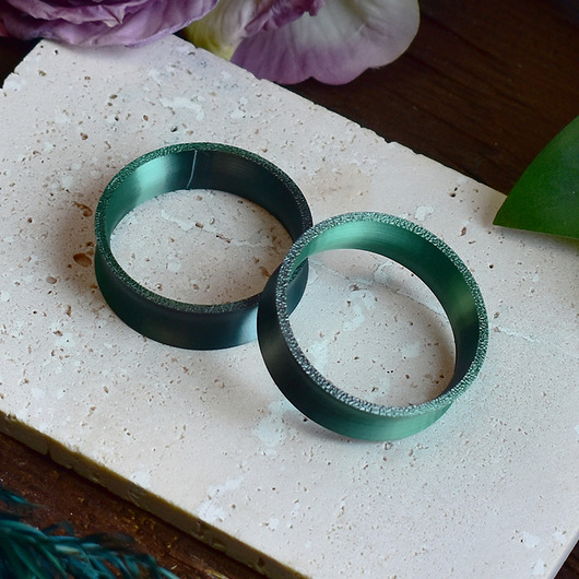 biżuteria różna Tunele do uszu 10-100mm / czarno-zielone / plugi, tunele siodłowe